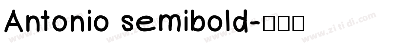 Antonio semibold字体转换